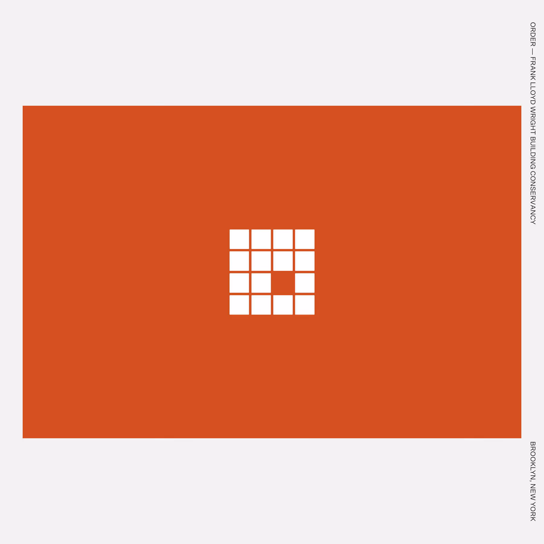 Order — Frank Lloyd Wright Building Conservancy
