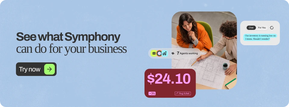 Symphony by Wix promotional banner