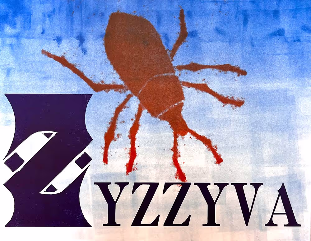 A print of a zyzzyva, a beetle and the last word in the dictionary.