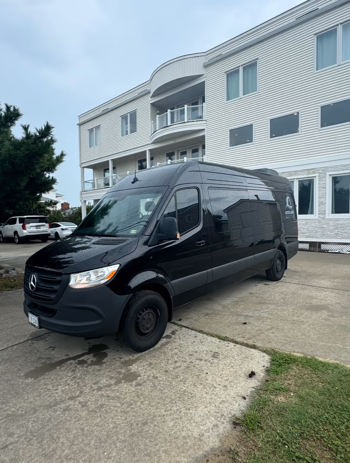 Mercedes Sprinter Van - North End Shuttle group transportation to Norfolk Airport