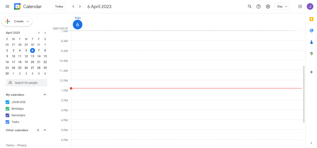 Google calendar