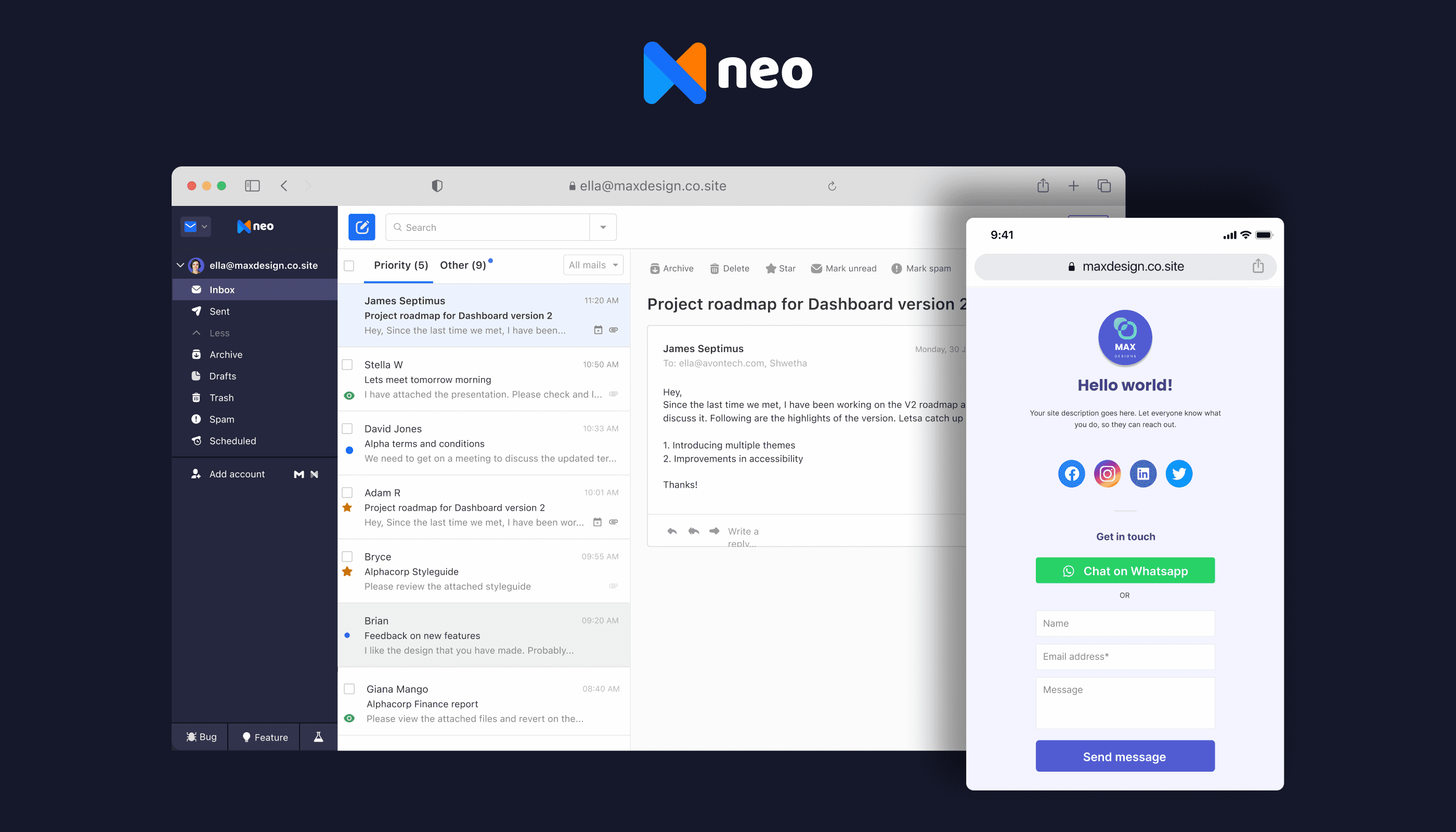 free email account for business