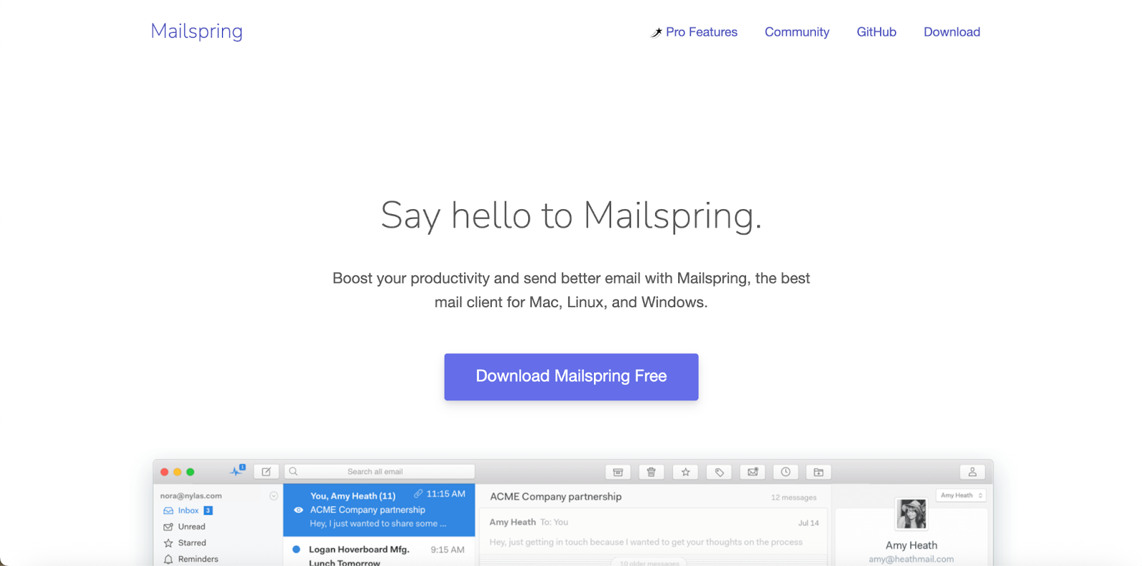 Best Email Clients For Mac - Mailspring