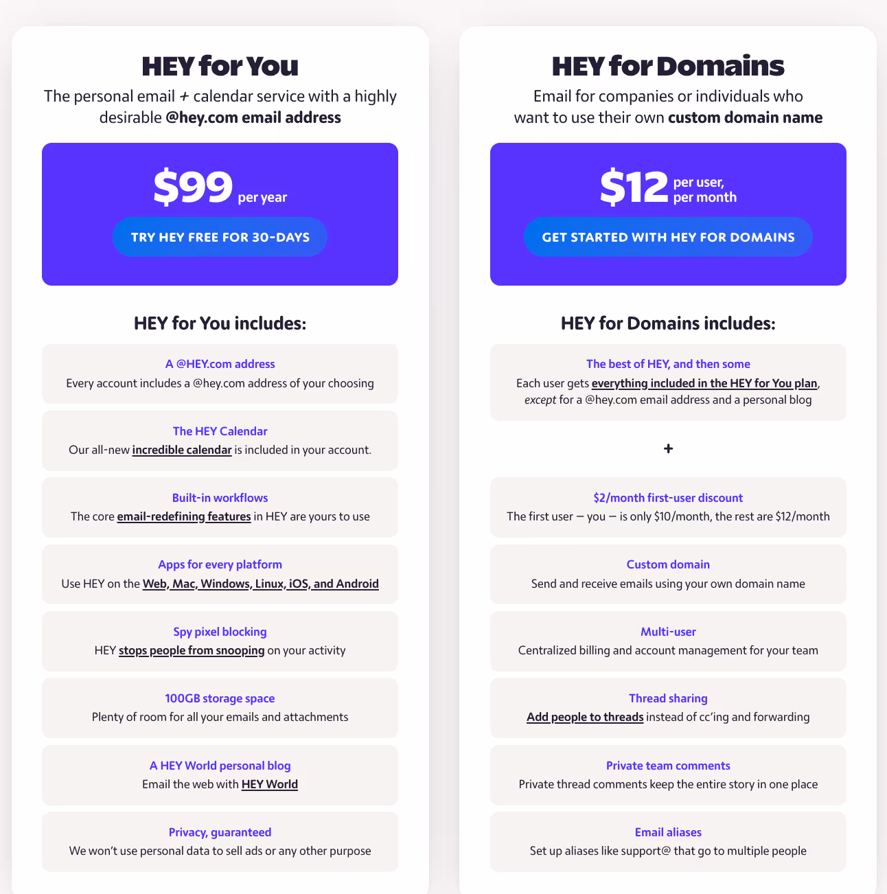 Best Email Clients For Mac - Hey pricing 