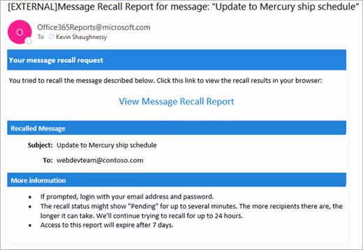 Can you unsend an email - Outlook Recall 3
