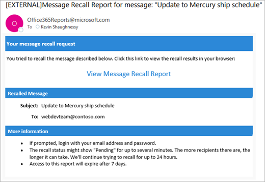 Can you unsend an email - Outlook Recall 3