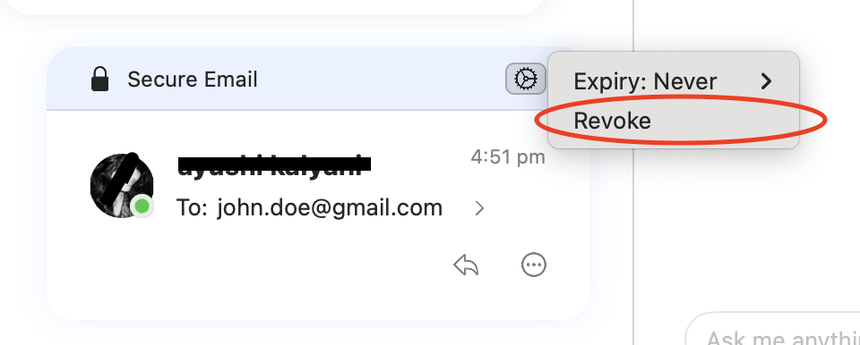 Can you unsend an email - Canary Mail Revoke 5