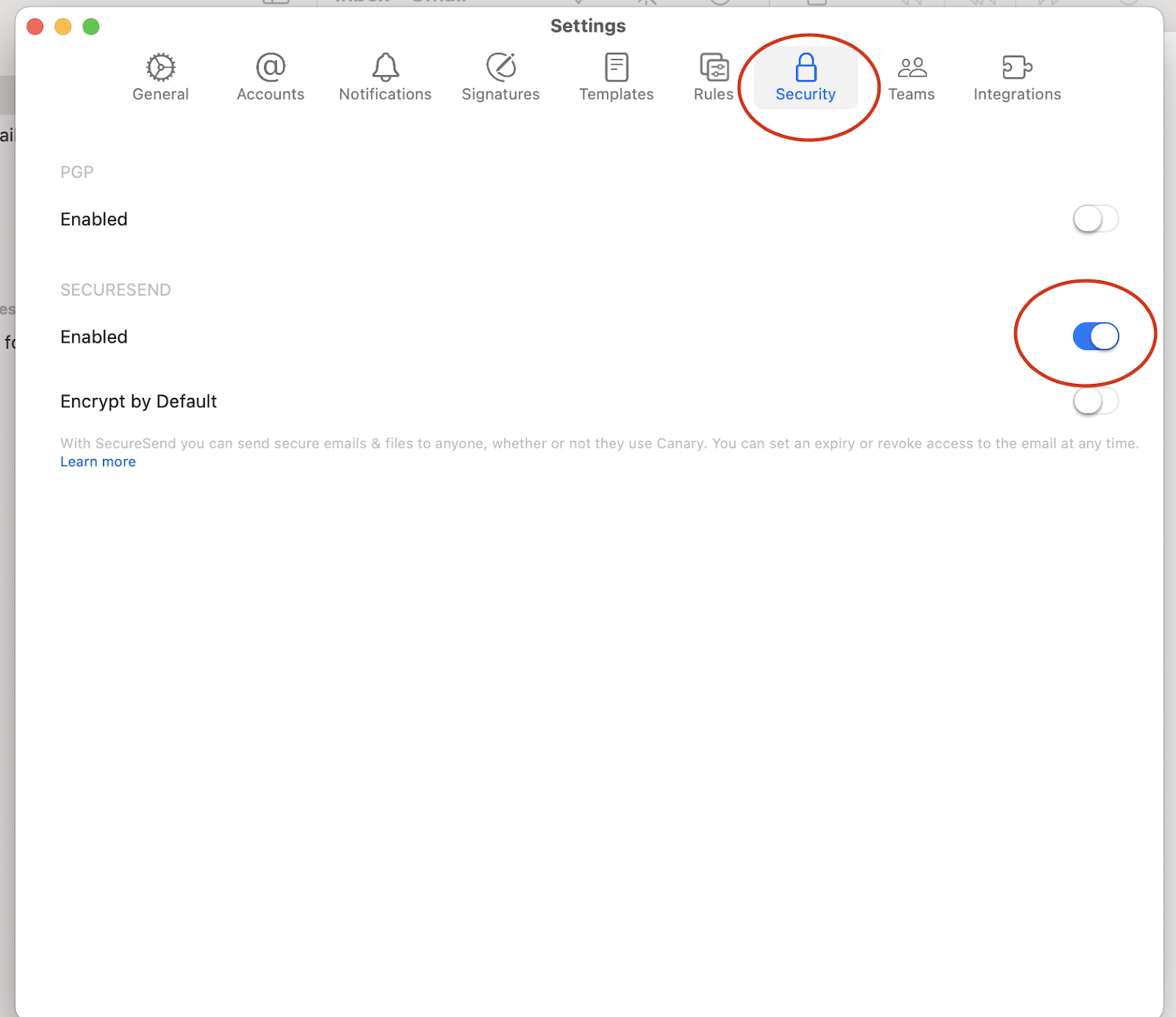 Can you unsend an email - Canary Mail Revoke 2