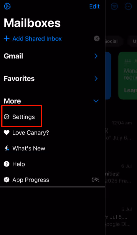 To turn on read receipts on the app, go to Settings > Composing > Read Receipts, and toggle the switch on depending on your preference.