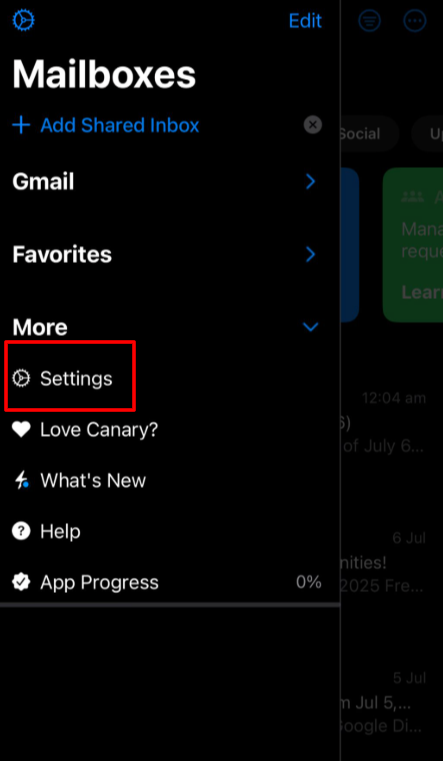To turn on read receipts on the app, go to Settings > Composing > Read Receipts, and toggle the switch on depending on your preference.