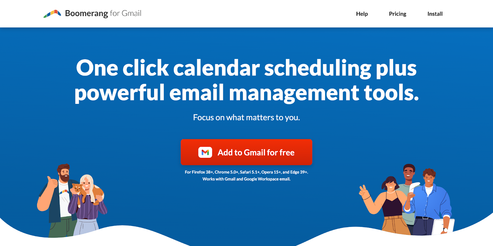 Boomerang for Gmail homepage