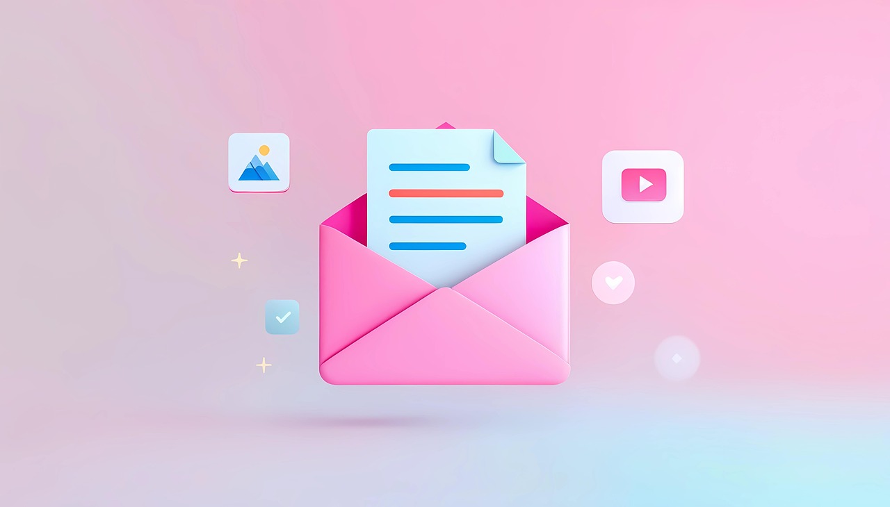 AI-powered email client interface showing unified inbox and encryption
