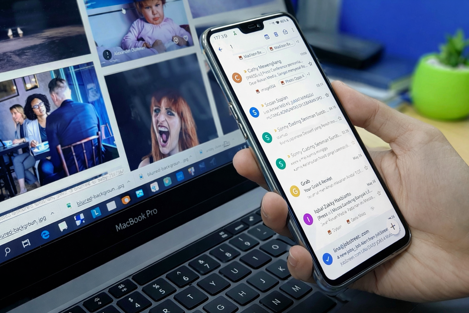 Managing Gmail on MacBook and iPhone across devices