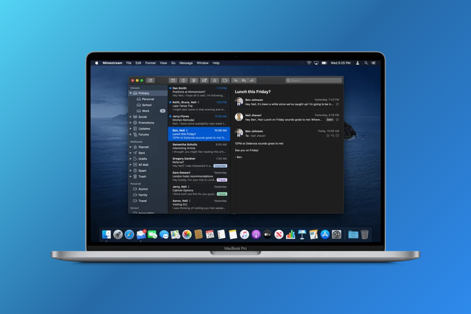 Mimestream macOS email client built for Gmail users as a Spark Mail alternative