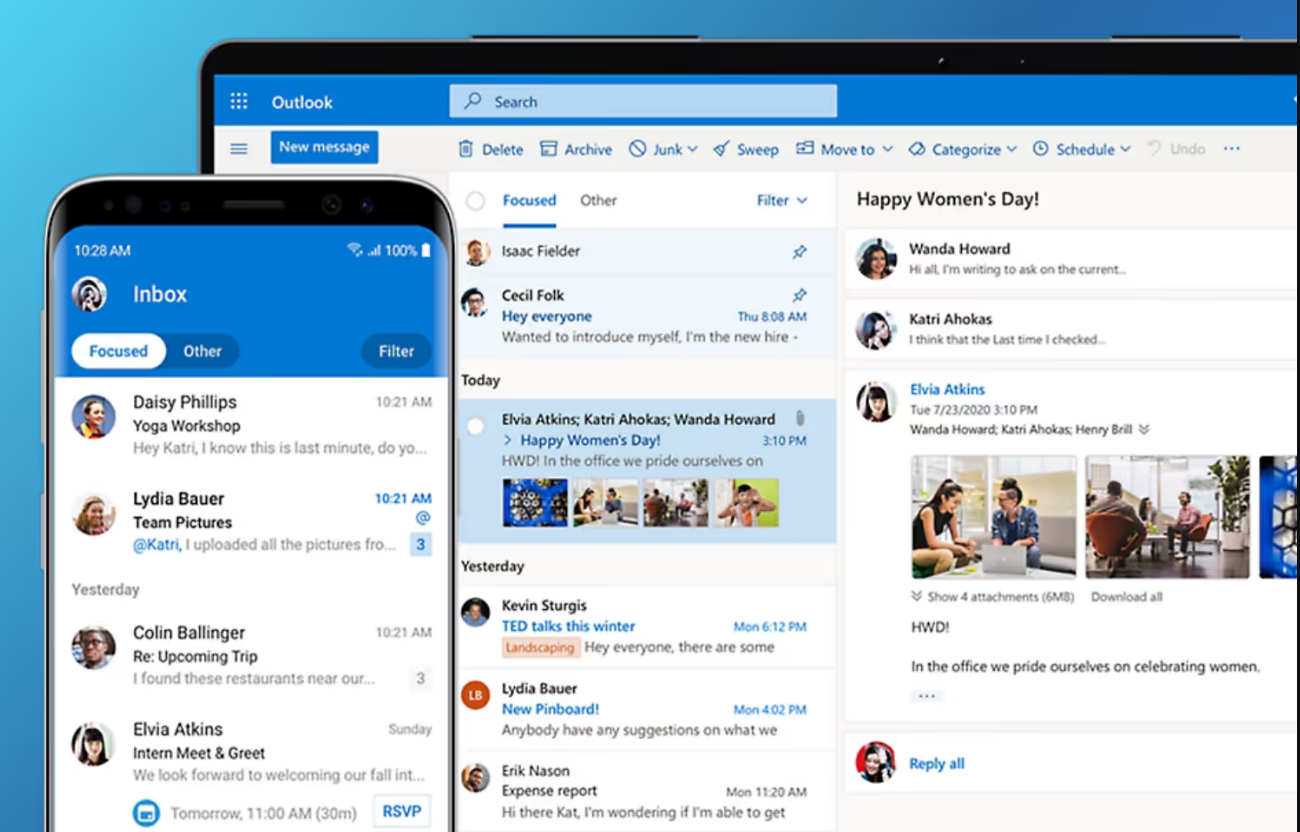 Microsoft Outlook email client as a Tutanota alternative for business and personal use