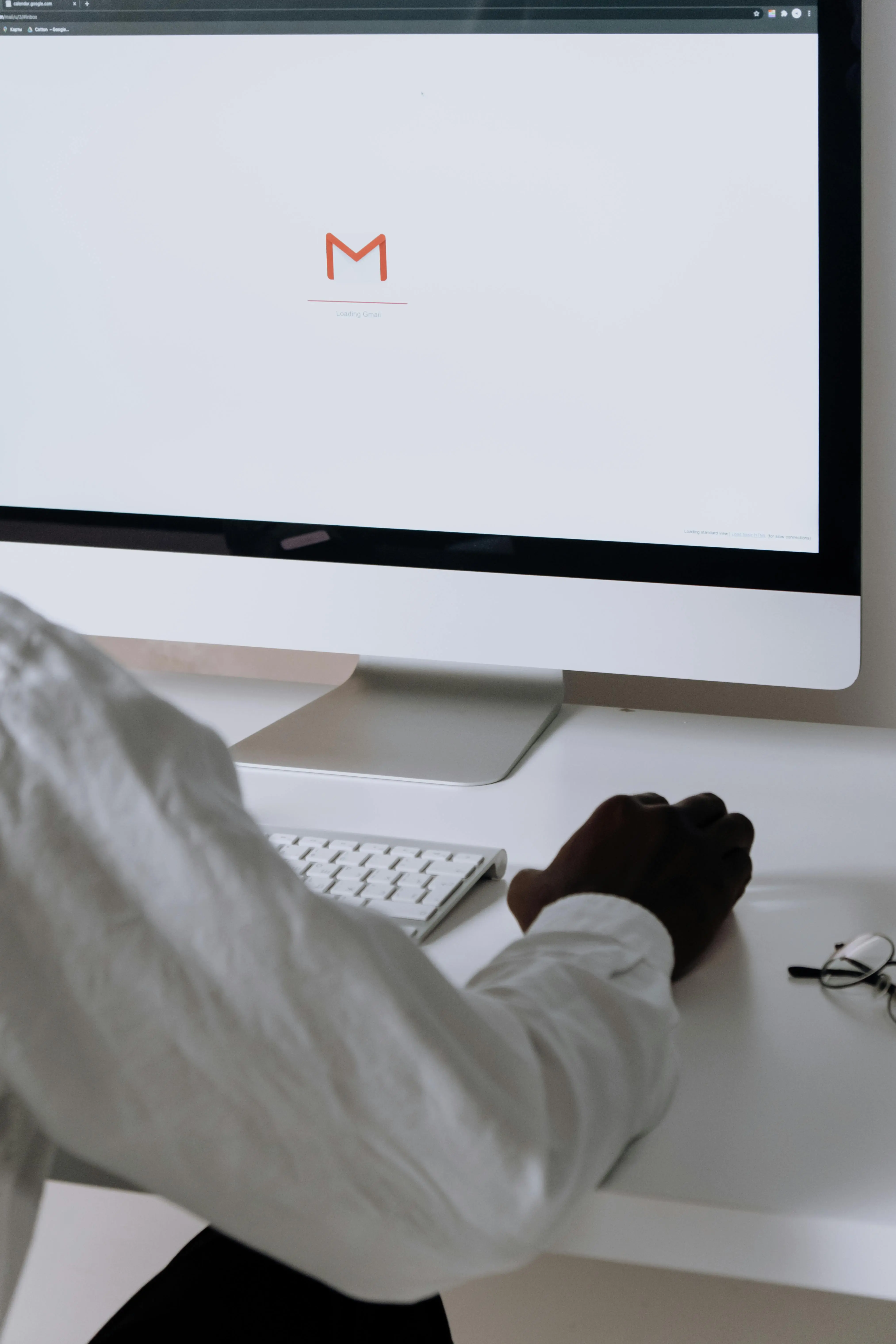 Gmail inbox displayed on macOS computer screen