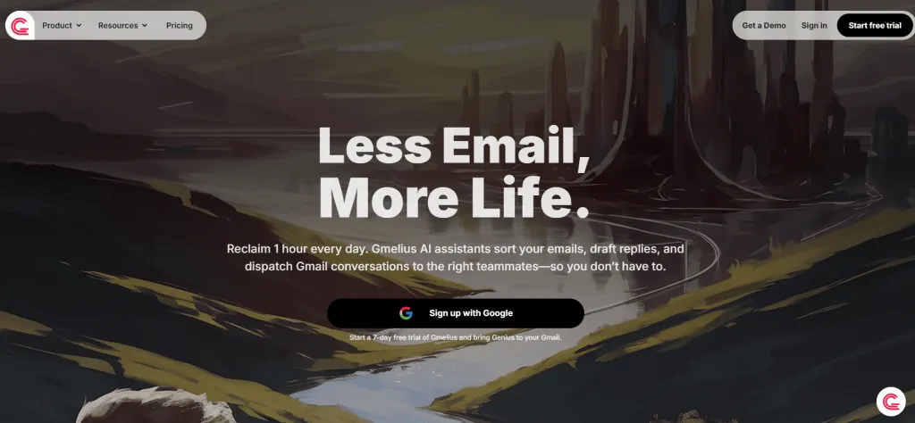 Gmelius website
