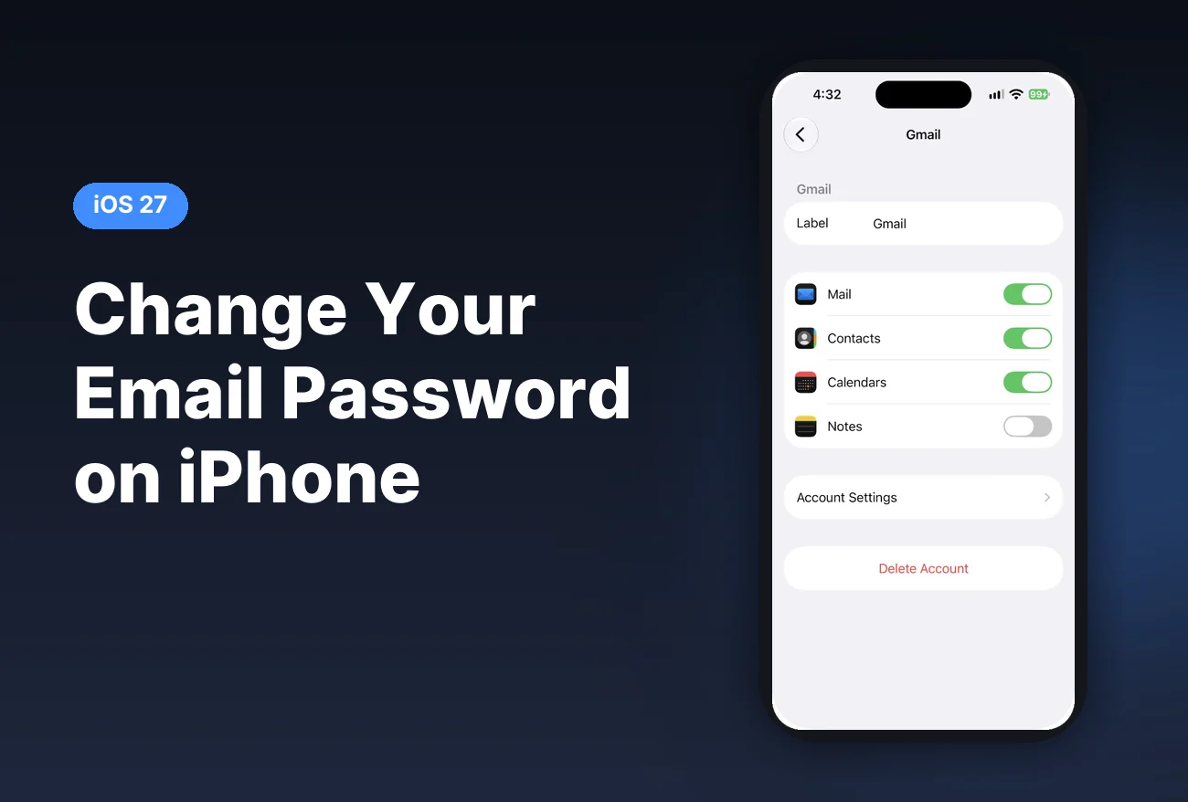 How to Change or Update Your Email Password on iPhone