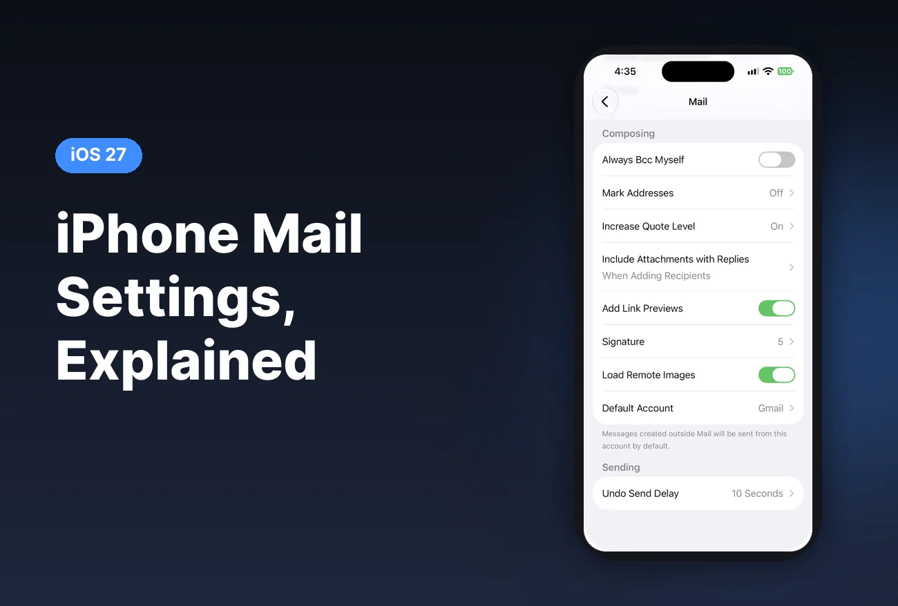 iPhone Mail Settings Explained (iOS 27)