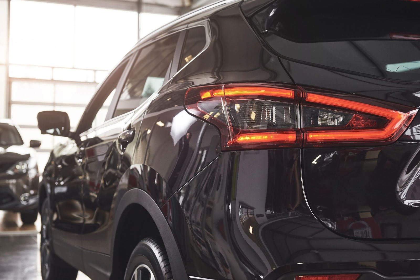 Toyota RAV4 SUV reliable LED taillights in service center