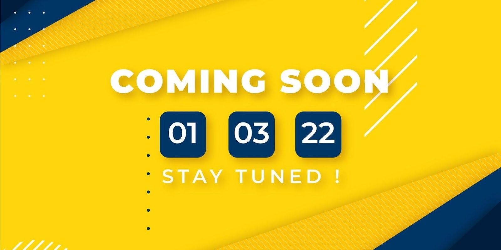 Coming soon countdown banner for new car model year release dates and vehicle launch announcements