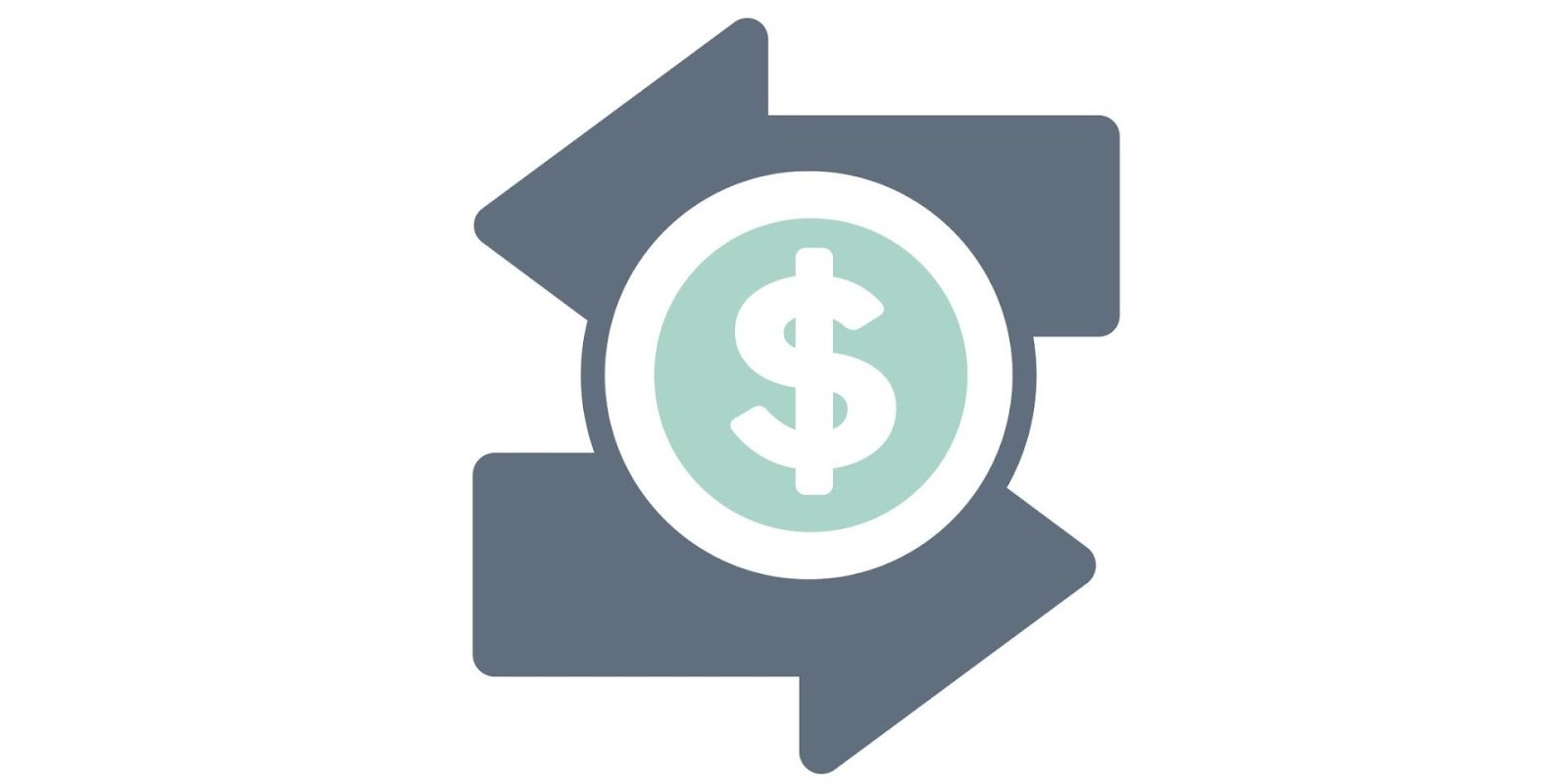 Dollar sign icon with arrows representing Manufacturer Incentives and Rebates