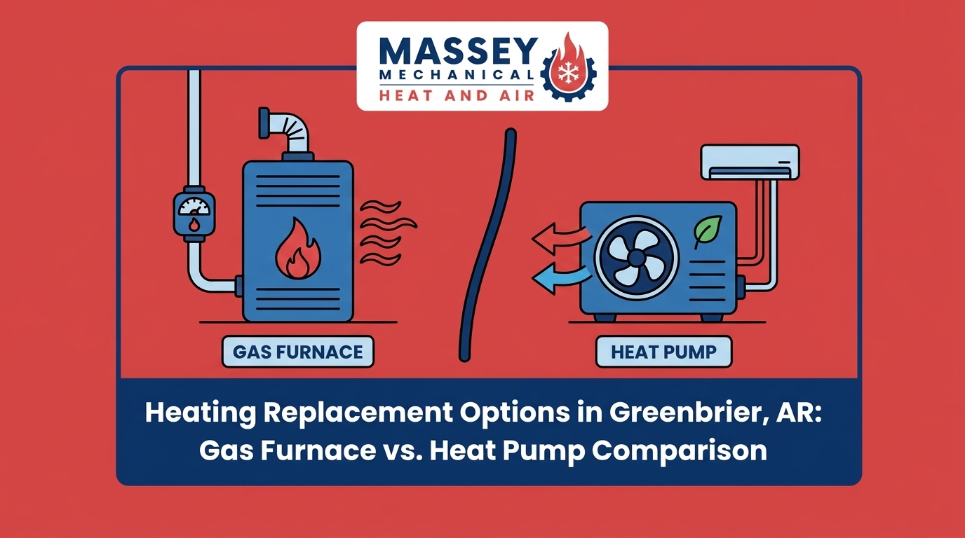 Heating Replacement Options in Greenbrier, AR: Gas Furnace vs. Heat Pump Comparison
