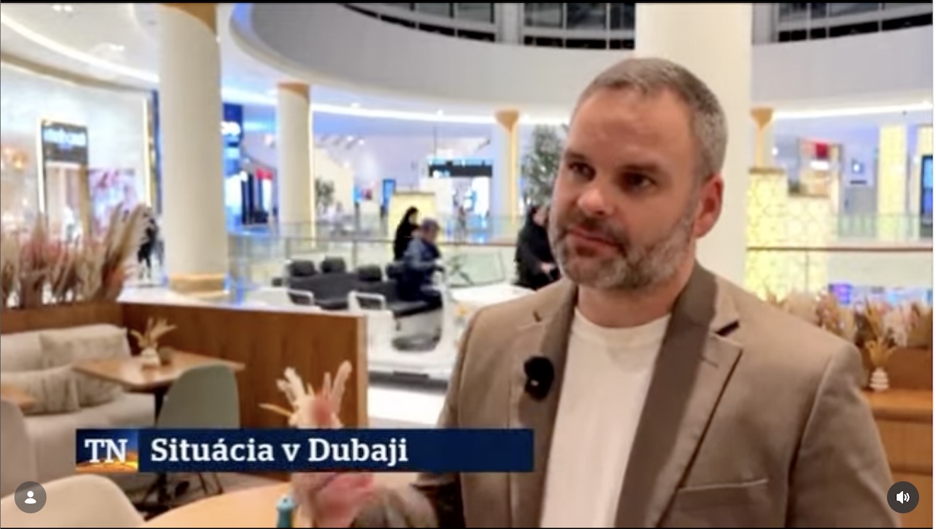Media coverage of INCORPORTAS: Crisis Management in Dubai: Makovini on TV Markíza