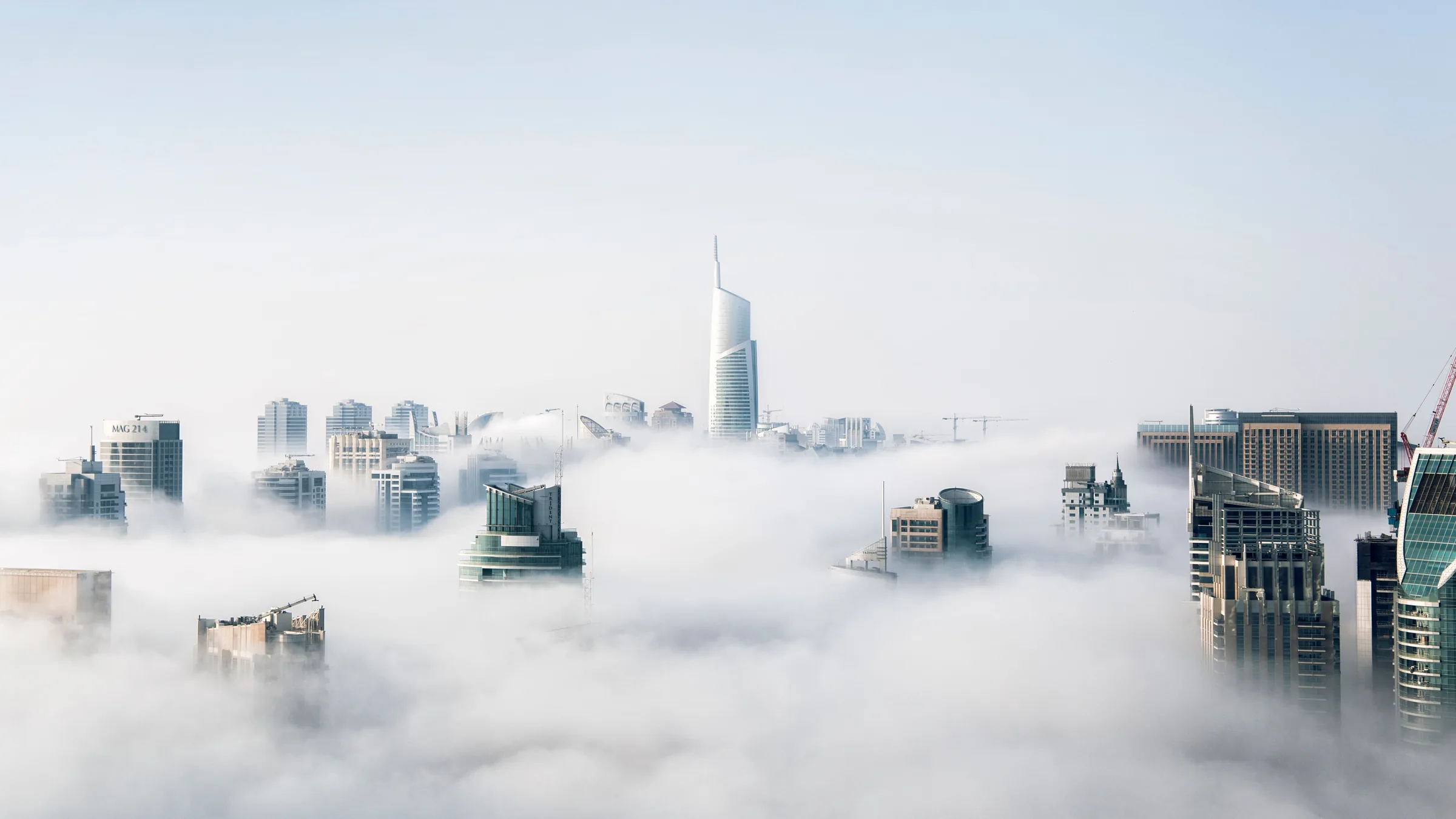 Panoráma centra Dubaja s Burj Khalifa