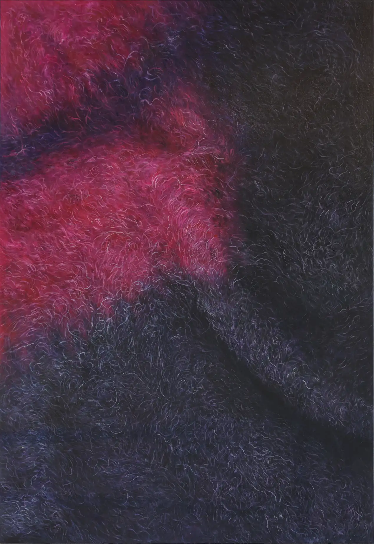 Murray Clarke large format hyperreal textile painting, Opa Projects Miami