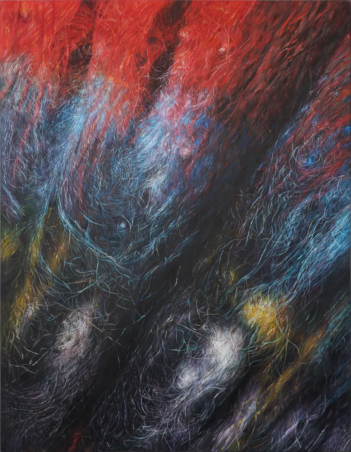 Murray Clarke hyperreal painting of garment on canvas, Opa Projects Miami