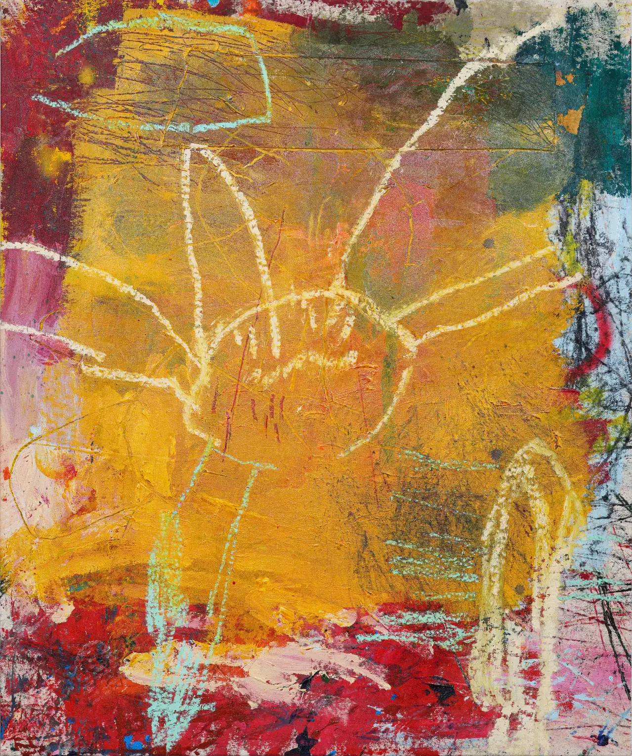 Douglas Knesse large scale abstract expressionist painting, Opa Projects gallery Miami