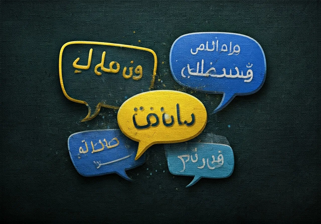 Abstract language barriers representation
