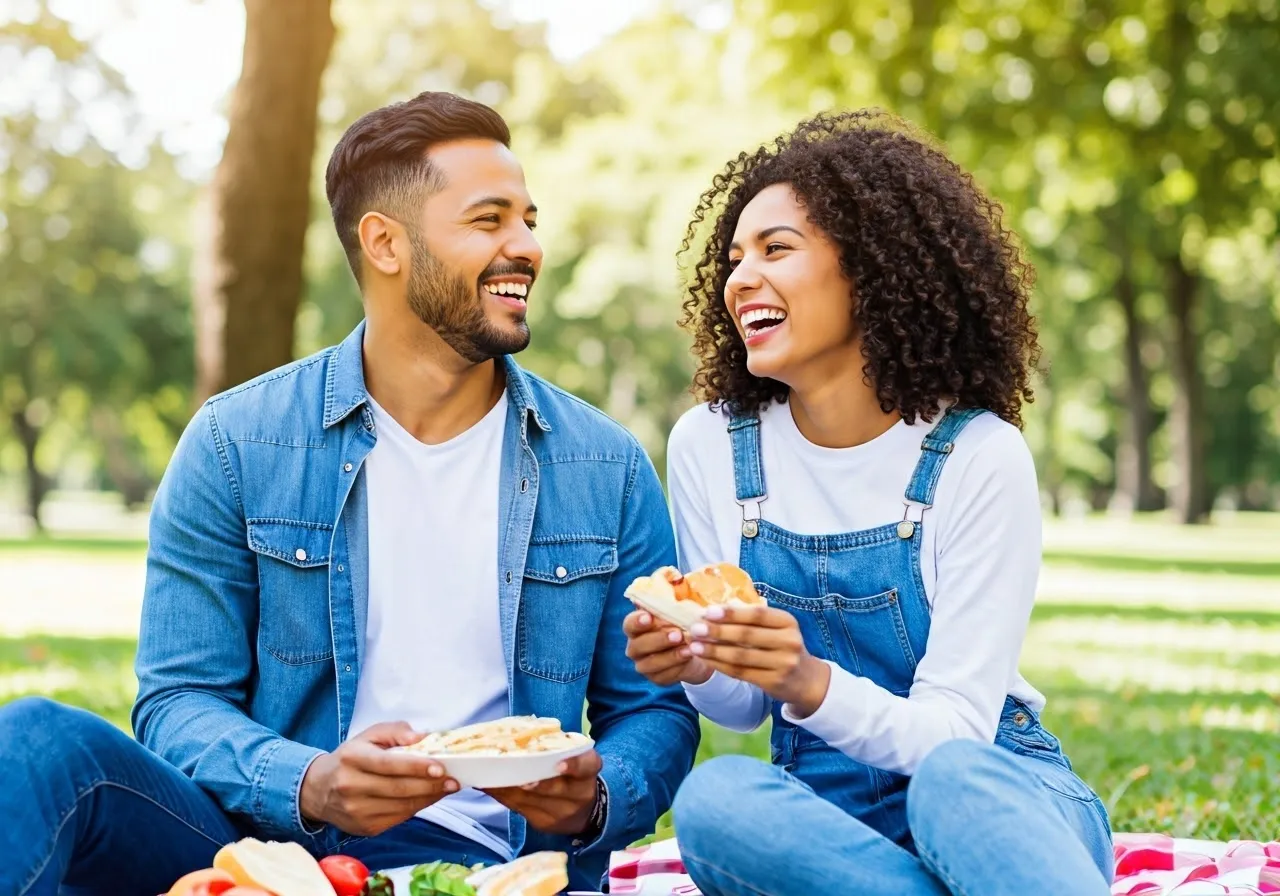 Couple enjoying quality time together