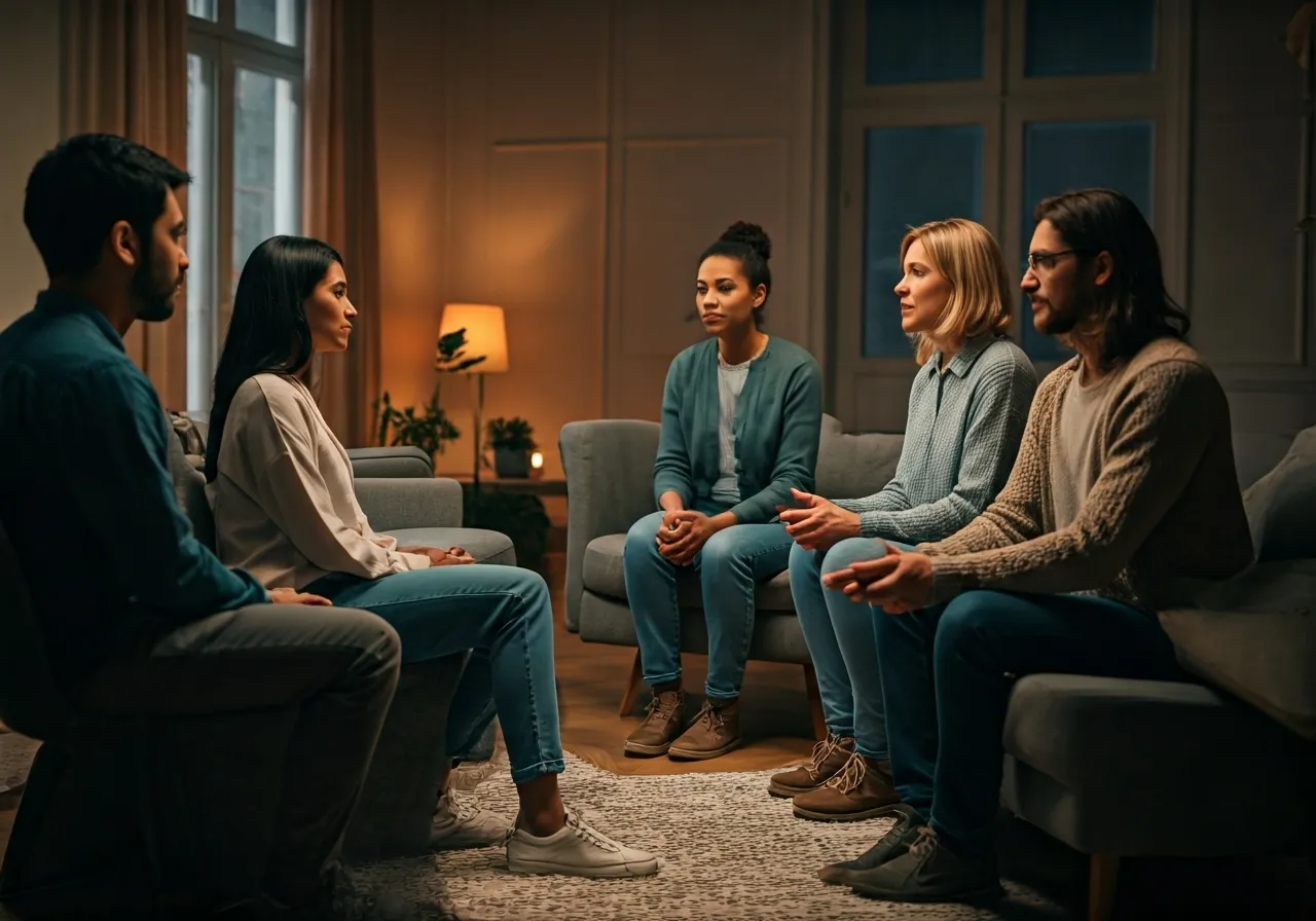 Group therapy session in progress