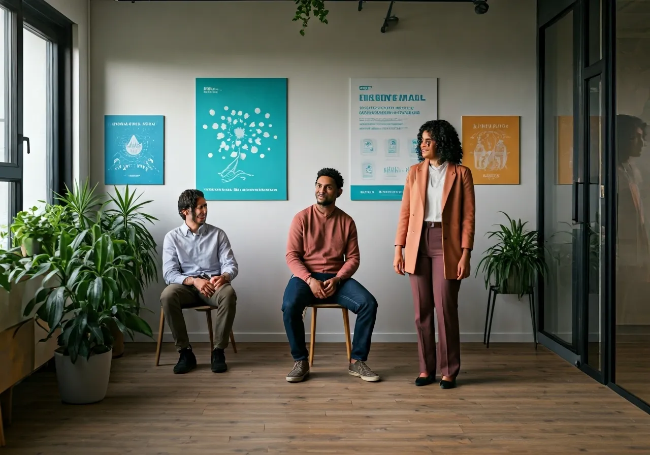 Welcoming workplace with mental health support