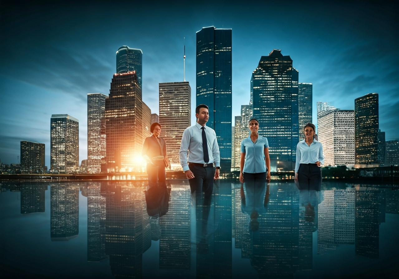 Houston workers facing stress together