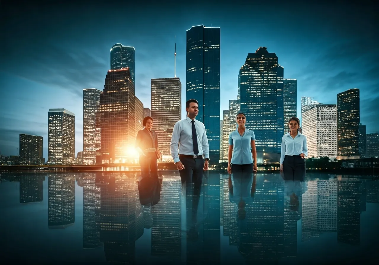 Houston workers facing stress together