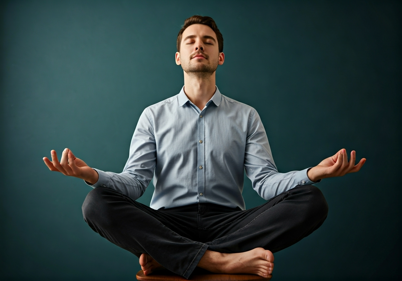 Mindfulness in office chair