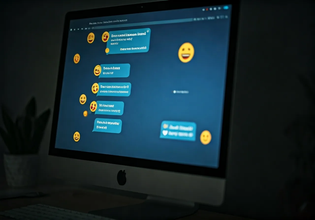 Supportive group chat online