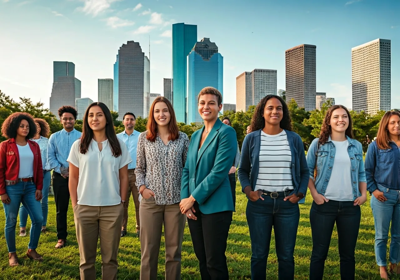 Group expressing emotional health