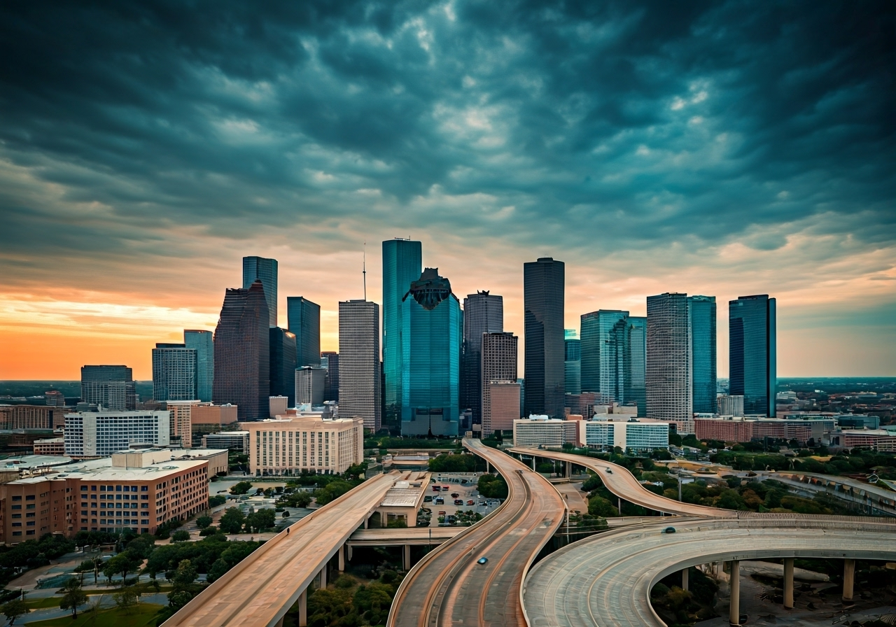 Houston sunrise symbolizing emotional health