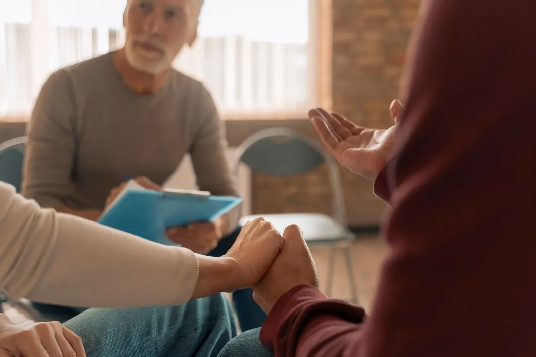Faith-based therapy session in Texas clinic
