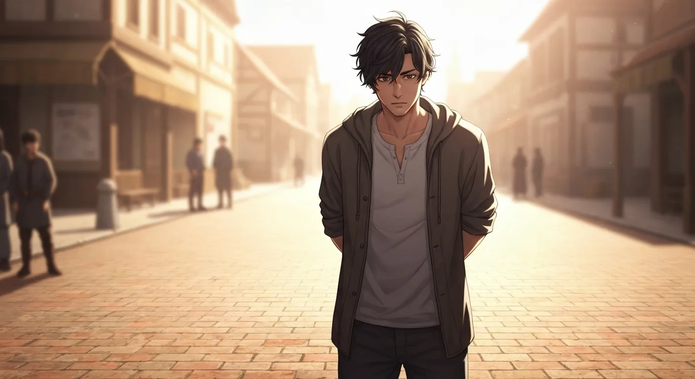 Person at crossroads uncertain