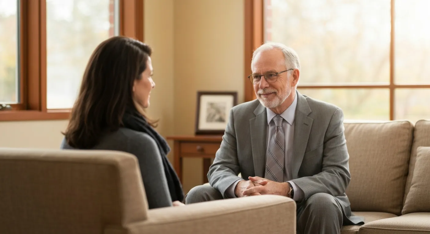 Serene indoor therapy session