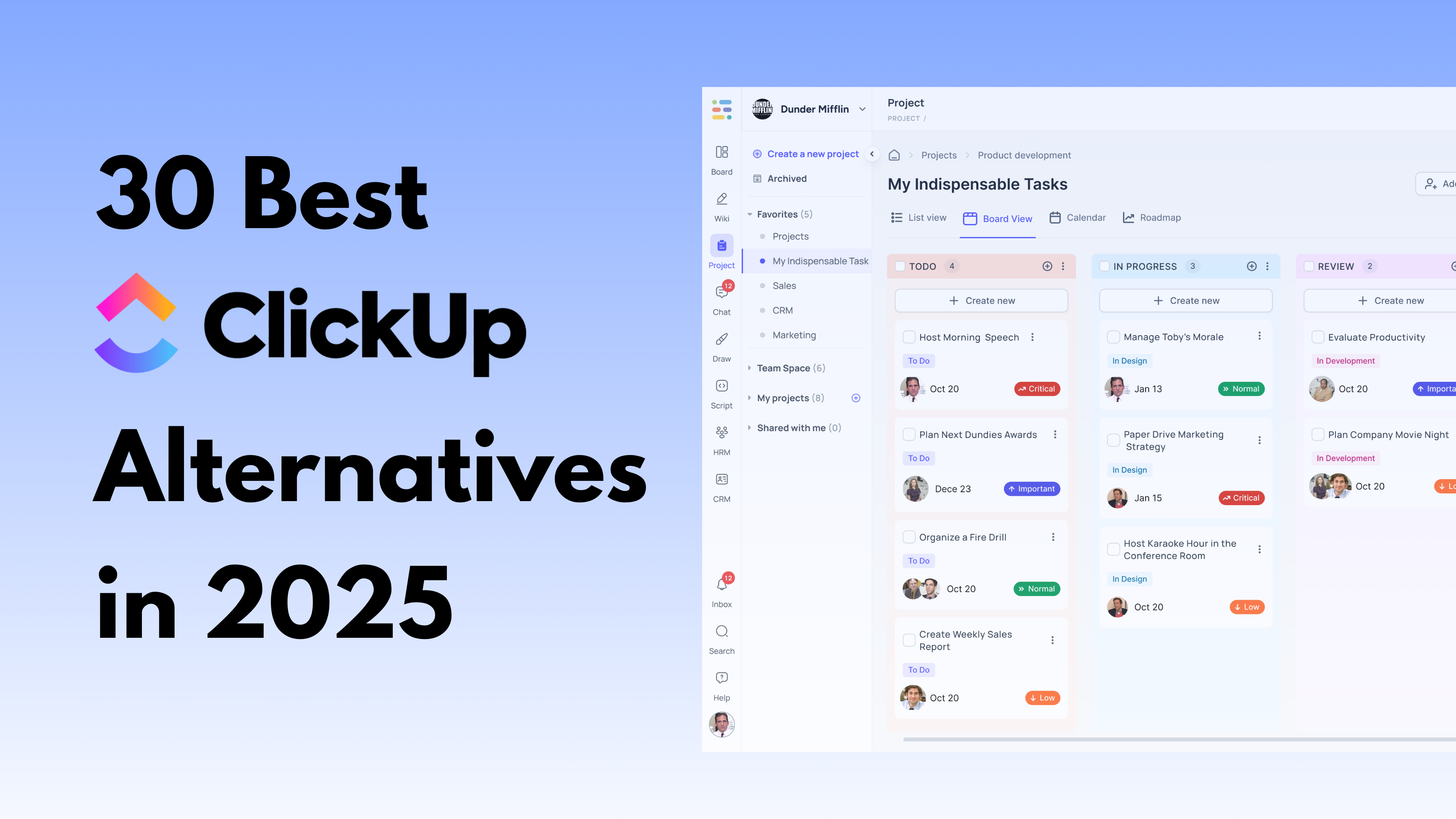 Top 30 Clickup Alternatives in 2025