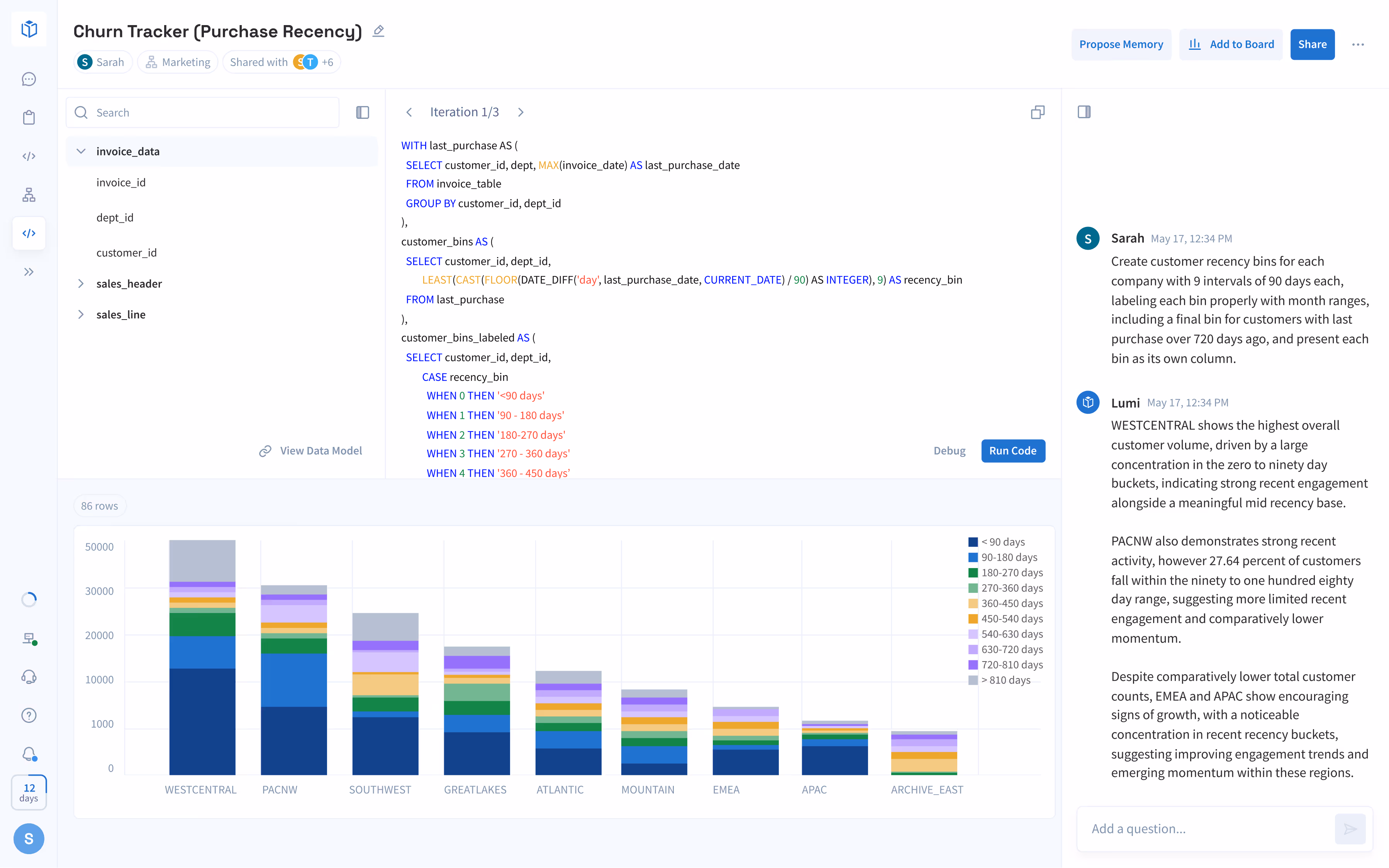 AI Query Editor Dashboard