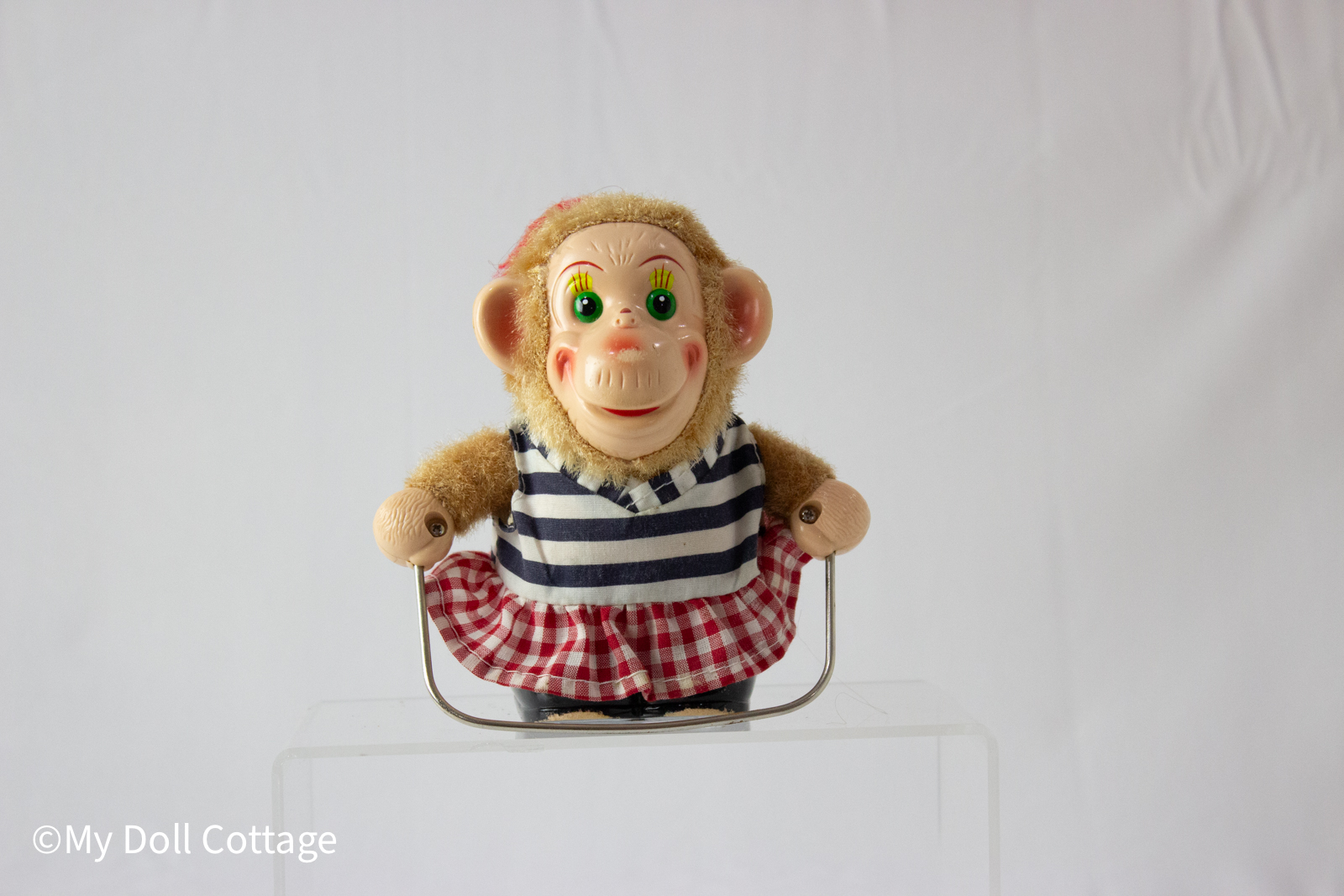 1960's Jumping Rope Monkey in Dress