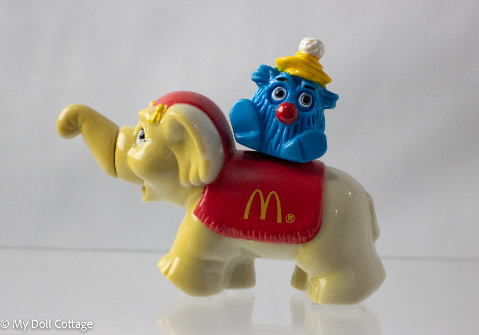 1989 McDonald’s Circus Parade Happy Meal Toy – Elephant with Fry Guy Rider