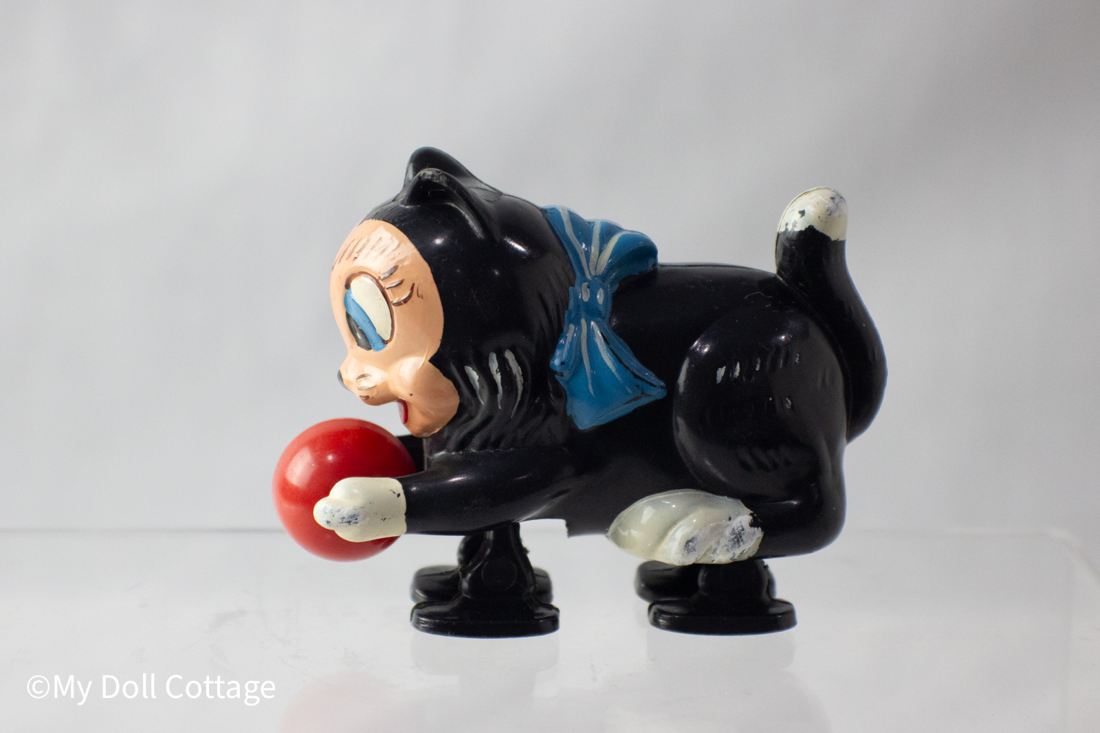 1960s Marx Figaro the Cat Ramp Walker – Disney Character Toy Made in Hong Kong